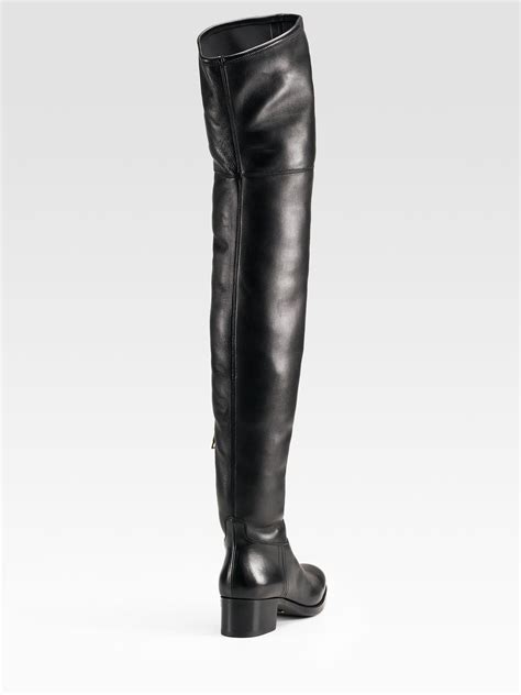 prada zip boots|prada thigh high boots.